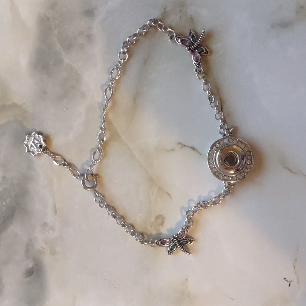Dragonfly anklet/bracelet for snap jewelry